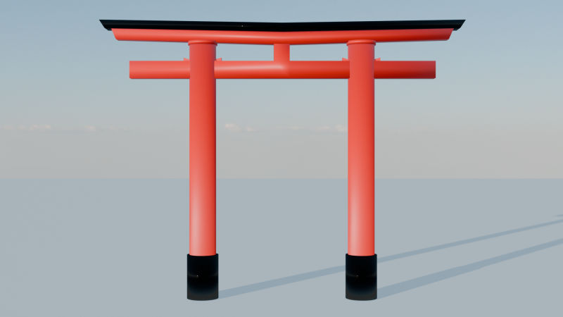 The Torii Gate Model 3D .c4d .max .obj .3ds .fbx .stl .blend 