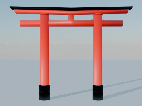 La Porta Torii Modello 3D