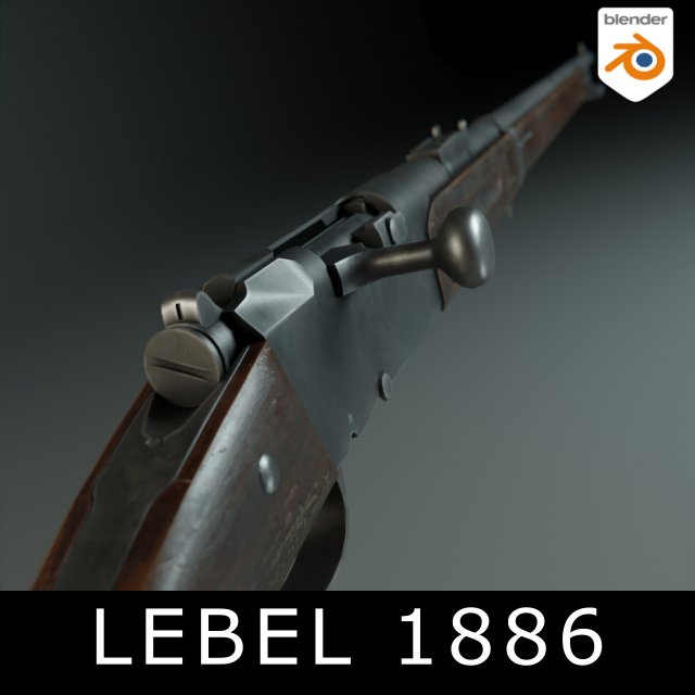 Lebel 1886 3D 模型 .c4d .max .obj .3ds .fbx .stl .blend 