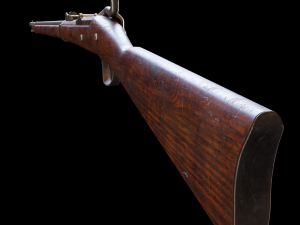 Springfield 1873 3D Model in Combat 3DExport