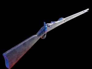 Springfield 1873 3D Model in Combat 3DExport