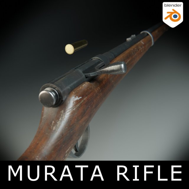 Murata rifle 3Dモデル .c4d .max .obj .3ds .fbx .stl .blend