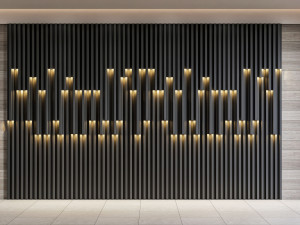 Wall decorative panel light Dynamic model Pre-Inst lighting 3D Model