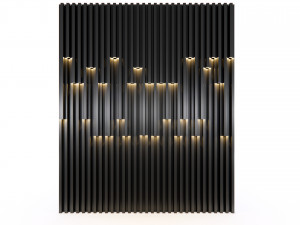 Wall decorative panel light Dynamic model Pre-Inst lighting 3Dモデル