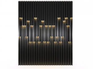 Wall decorative panel light Dynamic model Pre-Inst lighting 3D Model