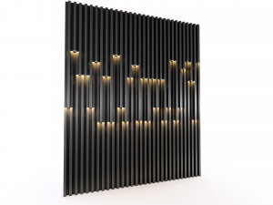 Wall decorative panel light Dynamic model Pre-Inst lighting 3Dモデル