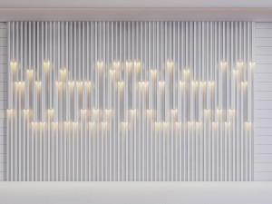 Wall decorative panel light Dynamic model Pre-Inst lighting 3Dモデル
