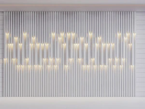 Wall decorative panel light Dynamic model Pre-Inst lighting 3D Model