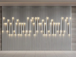 Wall decorative panel light Dynamic model Pre-Inst lighting 3D Model