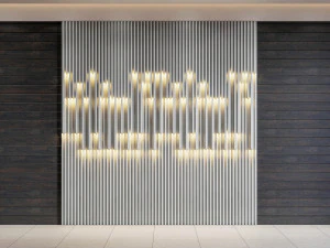 Wall decorative panel light Dynamic model Pre-Inst lighting 3D Model