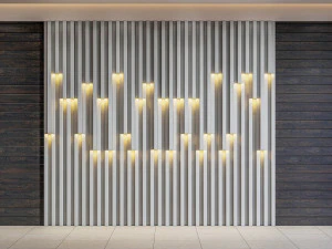Wall decorative panel light Dynamic model Pre-Inst lighting 3D Model