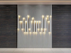 Wall decorative panel light Dynamic model Pre-Inst lighting 3D Model