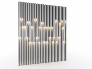 Wall decorative panel light Dynamic model Pre-Inst lighting 3Dモデル