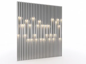 Wall decorative panel light Dynamic model Pre-Inst lighting 3D Model
