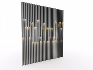 Wall decorative panel light Dynamic model Pre-Inst lighting 3Dモデル