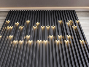 Wall decorative panel light Dynamic model Pre-Inst lighting 3Dモデル