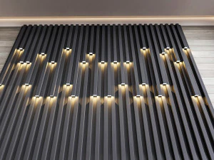 Wall decorative panel light Dynamic model Pre-Inst lighting 3D Model