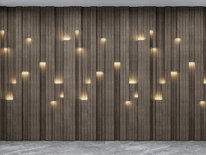 Wall decorative panel light Dynamic model Pre-Inst lighting 3D Model