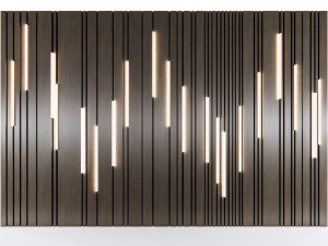 Wall decorative panel light Dynamic model Pre-Inst lighting 3D Model