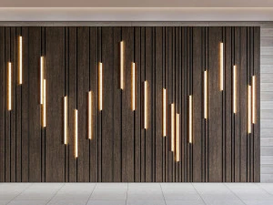 Wall decorative panel light Dynamic model Pre-Inst lighting 3D Model