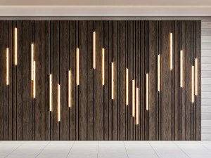 Wall decorative panel light Dynamic model Pre-Inst lighting 3D Model