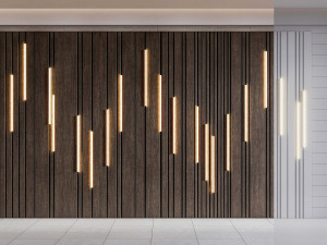 Wall decorative panel light Dynamic model Pre-Inst lighting 3D Model