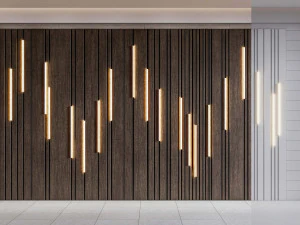 Wall decorative panel light Dynamic model Pre-Inst lighting 3D Model