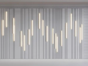 Wall decorative panel light Dynamic model Pre-Inst lighting 3D Model