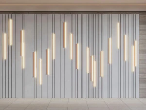 Wall decorative panel light Dynamic model Pre-Inst lighting 3D Model
