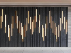 Wall decorative panel light Dynamic model Pre-Inst lighting 3D Model