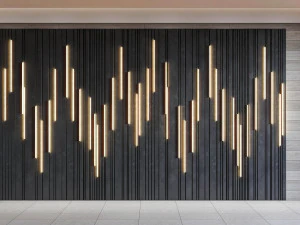 Wall decorative panel light Dynamic model Pre-Inst lighting 3D Model