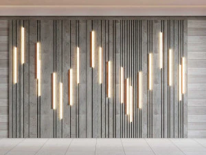 Wall decorative panel light Dynamic model Pre-Inst lighting 3D Model