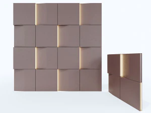 Pannello murale decorativo Pannello murale 3D Pannello 3D Modello 3D