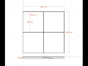 Pannello murale decorativo Pannello murale 3D Pannello 3D Modello 3D