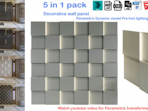 Dekoracyjny panel ścienny Panel ścienny 3D Panel 3D Model 3D