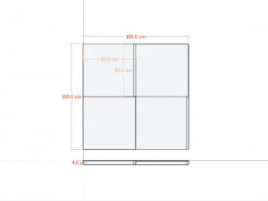 Pannello murale decorativo Pannello murale 3D Pannello 3D Modello 3D