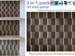 Dekoracyjny panel ścienny Panel ścienny 3D Panel 3D Model 3D