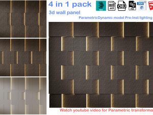 Decorative Wall Panel 3D wall panel 3d panel Model 3D