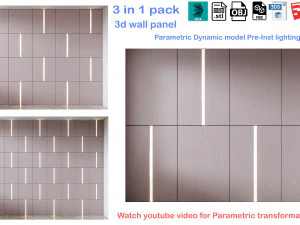 Декоративная настенная панель 3D настенная панель 3d панель 3D Модель