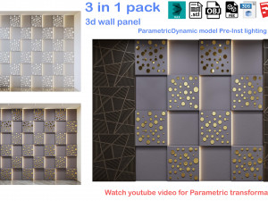 Decorative Wall Panel 3D wall panel 3d panel Model 3D