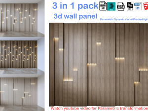 Decorative Wall Panel 3D wall panel 3d panel Model 3D