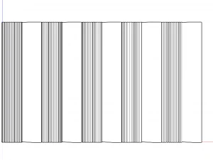 Painel de parede decorativo Painel de parede 3D Painel 3D Modelo 3D