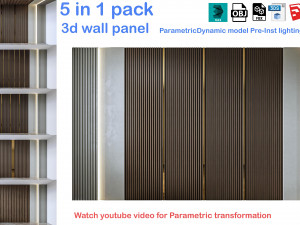 Decorative Wall Panel 3D wall panel 3d panel Model 3D