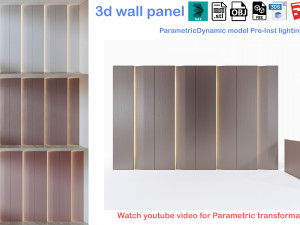 Decorative Wall Panel 3D wall panel 3d panel Model 3D