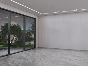 Living room interior exterior scene 3D Модель