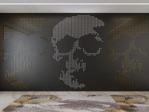 Dekorasi dinding Model 3D