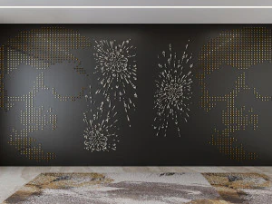 Dekorasi dinding Model 3D