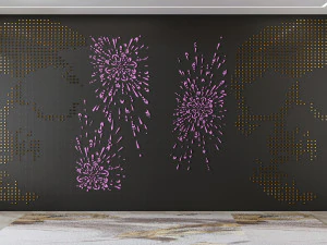 Dekorasi dinding Model 3D