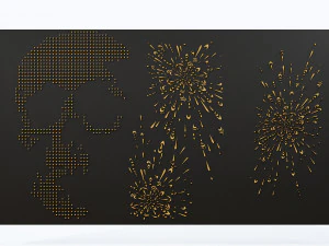 Dekorasi dinding Model 3D