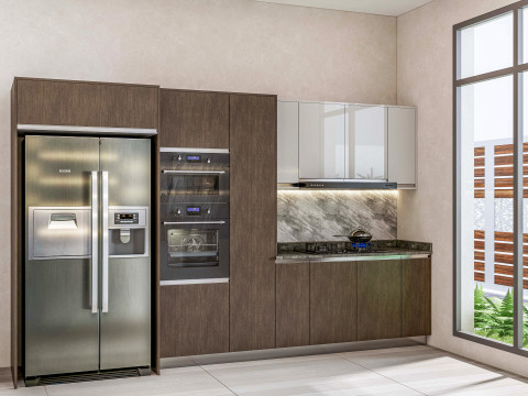 Kitchen fully parametric fully resizable full scene 003 Modelo 3D